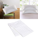 100% Cotton White Stripe Home&Hotel Standard Pillowcases Covers Bedding Se Deko