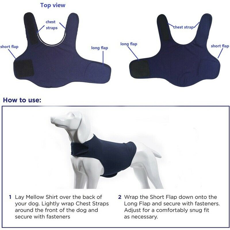 Dog Anxiety Jacket Calming Vests For Dog Anxiety Shirt Dog Anxiety Calming  E4Y5