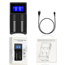 Universal Battery Charger, LCD Display Smart Charger for Rechargeable Batte W8A4