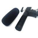 Stereo DSLR Camera Condenser Microphone Mic 3.5mm 90 Degree Jack for News