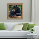 5D DIY Full Drill Diamond Painting Black Bear Cross Stitch Mosaic Craft Kit