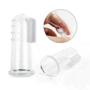 Pets Finger Toothbrush for Dog Cat Clear Silicone Tooth Hygiene Brushes