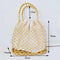 Bright Paper Ropes Hollow Woven Bag Straw Bag Female Reticulate Handbag Net M2I8