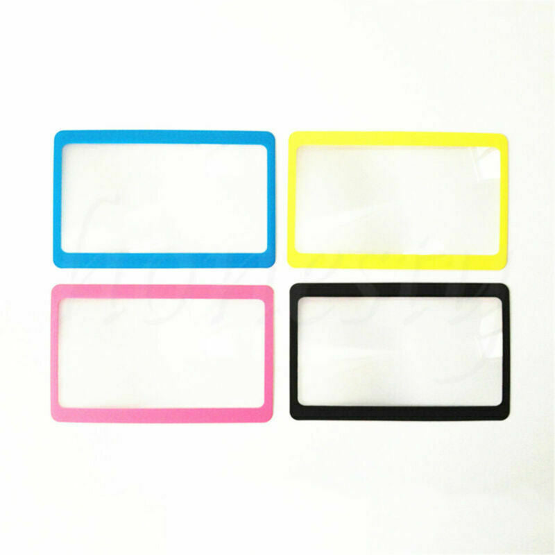 1pcs Credit Card Size 3*Magnifier Reading Magnifying Glass Pocket Magnifier