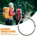 12pcs/set Mutifunctional Metal Key Chain Outdoor Camping Tent Fixed Rings