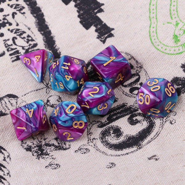 7/set Polyhedral Dice for Dungeons and Dragons RPG DND Board Role Play Game