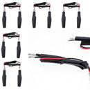 2PCS White Flowing Motorcycle Steering LED Turn Signal Light Indicator Red