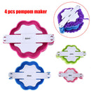4pcs 4 Sizes Fluff Ball Home Accessories Pompom Maker DIY Knitting Needlework