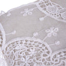 Fabric Lace Charming Flowers Collar Trim White Polyester Sewing Applique Crafts&