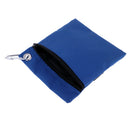 2x Compact Golf Ball Bag Holder Zipper Pouch Storage Bags with Clip for Training