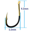 40 Pcs Fishing Hooks Fishing Tackle Durable Fishhooks Carp Barbed Hook Ocea S3F5