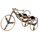 Wine Bottle Holder Stands Elegant Iron Tricycle Shape Desktop Decor