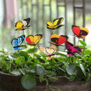 40X Butterfly Stakes Outdoor Yard Planter Flower Pot Garden Decor Yard Art HOT