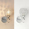 LED Wall Lamp E27 Glass Lampshade Entryway Living Room Wall Sconces Lighting