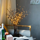 LED Willow Branch Lamp Floral Lights 20 Bulbs Home Christmas PartyGardenDecor M&