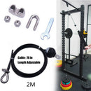 Lifting Load Adjustable Heavy Duty Steel Fitness DIY Pulley Cable Home Gym Kits