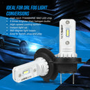 2pcs Super Bright Auto LED H7 Socket Fog Lamp Bulbs 2000LM 6000K 80W 12-18V
