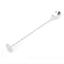 Cocktail Drink  Mixer Stainless Steel Stirring Mixing Spoon Ladle Muddler Bar OZ