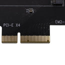 EM2-5001 PCI-E 3.0 X4 To NVMe M.2 NGFF M Key SSD High Speed Riser Expansion Q8X5