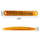 20Pcs 9 LED Truck Trailer Side Marker Indicators Lights Amber/Red Waterproof Set