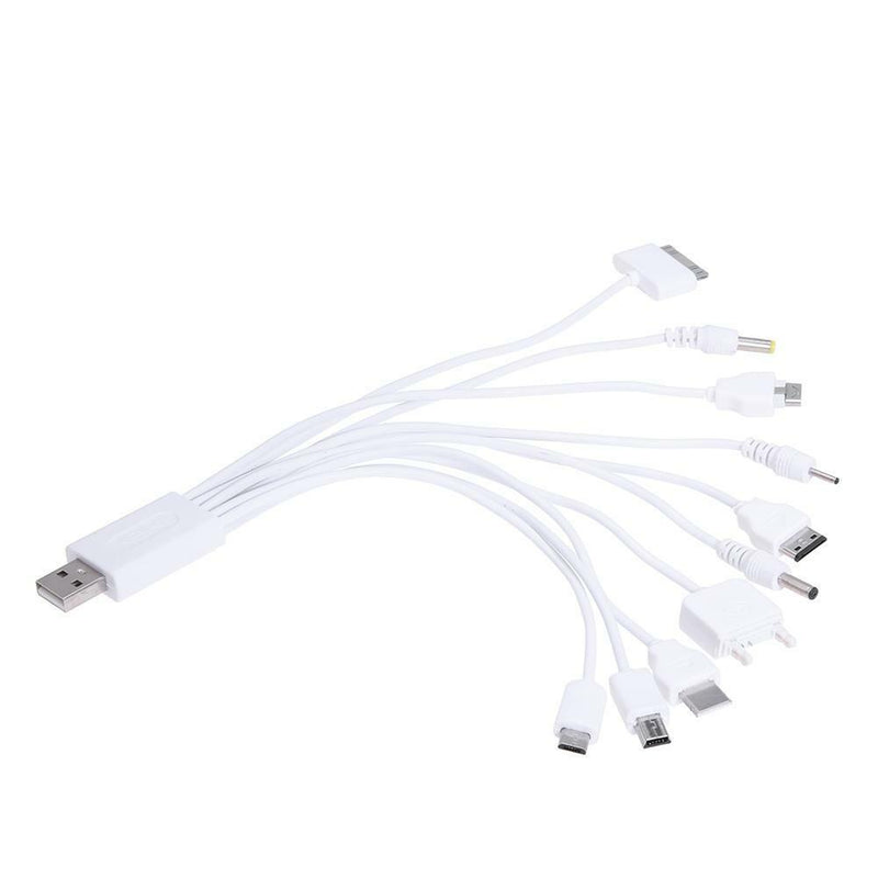 10 in 1 Multifunction Universal Cable Phone Charger Adapter USB Data Cable Wire