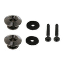 2pcs Metal Straplocks Strap Lock Button for Electric Acoustic Guitar Bass