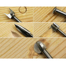 5pcs Rotary File Rasp Carbide Burrs Wood Carving Bits Set Woodworking B:3x6mm