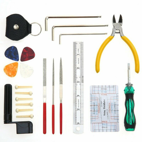 Guitar Repairing Tool Maintenance Cleaning Tool Kit String Organizer Action