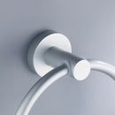 Space Aluminum Towel Ring Wall-Mounted Bathroom Towel Rack Circular Towel RaF2B1