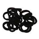 20 Pcs Black Elastic Hair Bands Ponytail Holders for Ladies Women