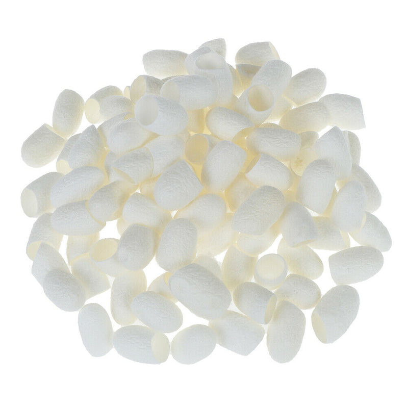 100Pc/set Natural Silk Cocoons SilkwormBalls Facial Skin Care Scrub WhiteningB&X