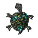 Retro Diamond-bordered Delicate Brooch Alloy Small Tortoise 30*35mm