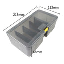 Plastic Dual Layer Waterproof Fishing Tackle Box Lures Storage Case Bag Tool