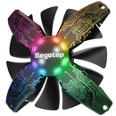 4Pin RGB Chassis Cooling Fan Quiet Frameless Cooler for Desktop Computer