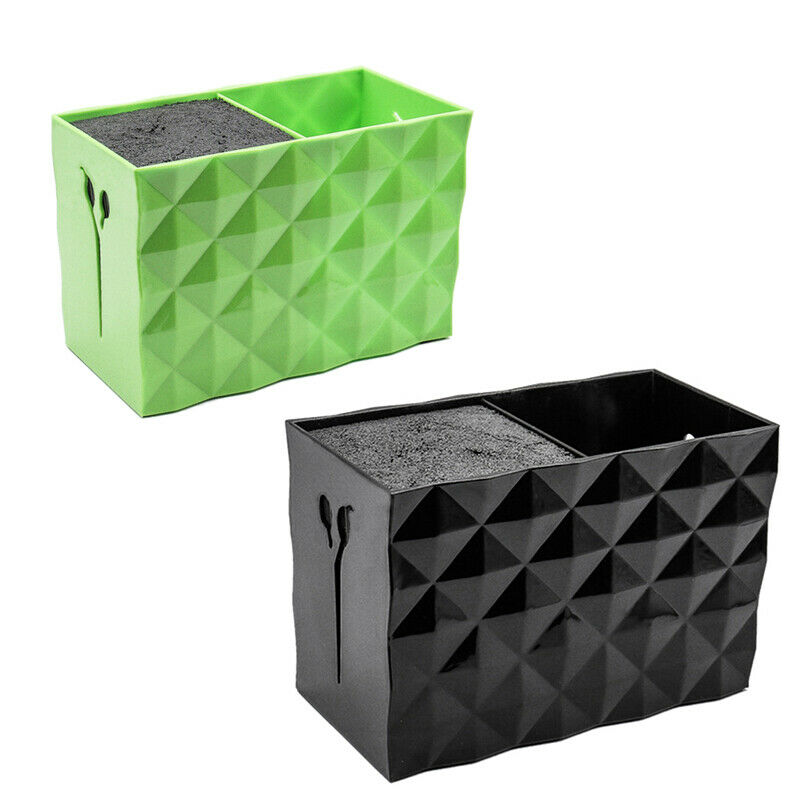 Double Layer Hairdresser Tools Holder Fashion Abs Barber Scissor Case Deskt F5G8