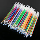 48pcs Glitter Gel Ink Pen Refills for Gel Pens, Highlighter Metallic Neon S