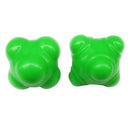 2pcs Gym Hexagonal Reaction Ball Basketball Agility Training Balls (Green) A