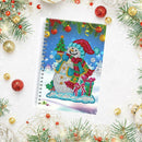 DIY Snowman Special Shaped Diamond Painting 50 Pages A5 Notebook Notepad