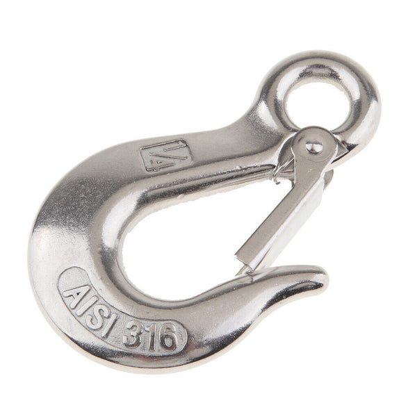 1/4" Clevis Slip Eye Hook with Safety Latch Towing Chain Hooks