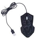 Wired USB Port 3 Keys 2500DPI Optical Home Office Gaming Mouse with LED