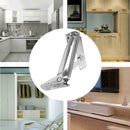 2pcs 80 Degree Sprung Hinges Cabinet Door Lift Up Stay Flap Top Support