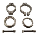 Wastegate V-Band Clamp Turbo Set Kit with Screws Nuts for 38mm Wastegates