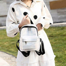 Clear Transparent Women Backpacks Jelly Teenage Girl Boys Schoolbag (White)