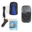 V7 2020 Car Radar Detector English Russian Human Voice Speed Warning (Blue)