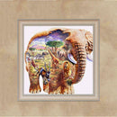 5D Elephant Diamond Painting Embroidery DIY Cross Stitch Home Decor