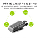 Bluetooth Headset Headphone Clip-on Earphone Sport Universal Earpiece Black