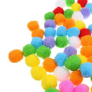 100pcs 40mm Colorful Felt Pompom Balls for Christmas Crafts Embellishments
