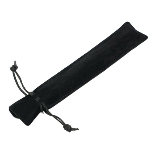 50 Pcs flannel Pen Pouch Sleeve Holder Single Pen Bag Case Pencil Bag,Black Q2R4