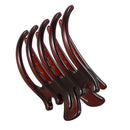 5X(Women Lady Girls Non Slip Grip Large Claw Hair Clip Clamp,Coffee Z4Y2)