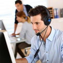 USB Computer Headset with Boom Mic Over Ear Headphones for Laptop Desktop A